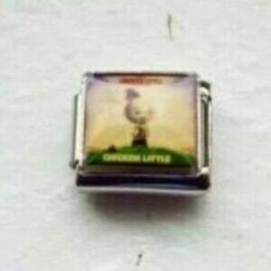 Chicken Little photo 9mm stainless steel italian charm bracelet link new